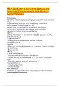 MCN 552 Exam 1 Infectious disease and Immunizations Questions and Answers Latest Versions