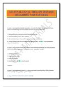 ATI FINAL EXAM ~ REVIEW 2025&sol;2026 QUESTIONS AND ANSWERS