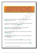 AVMG 3600 EXAM 2 STUDY GUIDE QUESTIONS WITH 100&percnt; CORRECT ANSWERS &vert; LATEST VERSION 2025&sol;2026