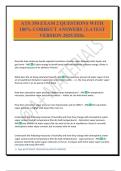 ATS 350 EXAM 2 QUESTIONS WITH 100&percnt; CORRECT ANSWERS &vert; LATEST VERSION 2025&sol;2026&period;