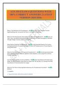 ATS 350 EXAM 4 QUESTIONS WITH 100&percnt; CORRECT ANSWERS &vert; LATEST VERSION 2025&sol;2026&period;