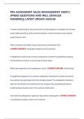 PRE-ASSESSMENT SALES MANAGEMENT &lpar;NBO1&rpar; &lpar;PNBO&rpar; QUESTIONS AND WELL DETAILED ANSWERS&vert;&vert; LATEST UPDATE 2025&sol;26