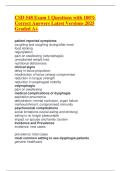 CSD 548 Exam 1 Questions with 100- Correct Answers Latest Versions 2025 Graded A&plus;&period;