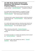 A4 ASE Study Guide Solved Exam Questions and Answers &lpar;Complete Practice Papers&rpar;&period;