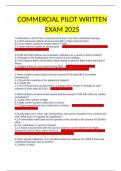 COMMERCIAL PILOT WRITTEN EXAM 2025