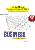 Solution Manual For Foundations of Business 7th Edition by William M&period; Pride