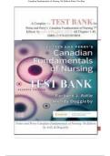 Canadian Fundamentals of Nursing 7th Edition Potter Test Bank