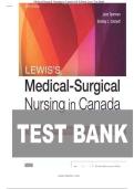 TEST BANK FOR Lewis&colon; Medical-Surgical Nursing in Canada&comma; 5th Canadian Edition by Jane Tyerman&comma;Shelly L&period; Cobbet&period;COMPLETE GUIDE ALL CHAPTERS COVERED 100&percnt; COVERED A&plus; GRADE ASSURED&excl;&excl;&excl;&excl;&excl;  NEW LATEST UPDATE&excl;&excl;&excl;&excl;&excl;