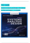 Test Bank for Systems Analysis and Design 12th Shelly Cashman&comma; Gary B&period; Shelly and Harry J&period; Rosenblatt