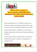 Neurocognitive Disorders &ndash; PMHNP ANCC Chapter 12 &vert; 2025&sol;2026 &vert; 90&plus; Verified Exam Questions & Answers &vert; Delirium&comma; Dementia&comma; Alzheimer&rsquo;s&comma; TBI&comma; Pharmacologic & Non-Pharmacologic Management