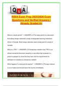 RISIA Exam Prep 2025&sol;2026 &ndash; 185 Questions & Verified Answers &vert; Study Permit Rules&comma; Work Authorization&comma; IRPA&sol;IRPR&comma; TRV & eTA Scenarios &vert; Immigration Law Review