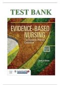 Test Bank For Evidence-Based Nursing The Research Practice Connection 4th Edition by Sarah Jo Brown