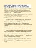 MKTG 367 EXAM 1 ACTUAL 2025 EXAM QUESTIONS AND ANSWERS