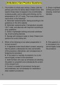 Ambulatory Care Practice Questions&period;