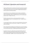 ICS Exam 2 Questions and Answers
