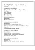 Nurs258 &lpar;SDSU&rpar; Exam 2 Questions With Complete Solutions