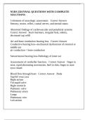 NURS 258 FINAL QUESTIONS WITH COMPLETE SOLUTIONS