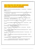 BICSI PRACTICE TEST-RETAKE QUESTIONS WITH 100&percnt; ACCURATE ANSWERS