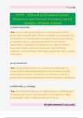 EPPP - ethics & professional issues  Questions and Correct Answers&sol; Latest  Update &sol; Already Graded