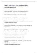 INMT 342 Exam 1 questions with correct answers