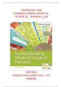 FULL Test Bank for Davis Advantage for Understanding Medical-Surgical Nursing&comma; 7th Edition CHAPTER 1-57 by Linda S&period; Williams