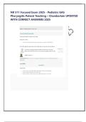 NR 511 Final Exam &vert; COMPLETE QUESTIONS WITH 100&percnt; RATED CORRECT ANSWERS&vert; GRADED A&plus; &vert; 2025 technique which is not necessarily time intensive&period; All arebenefits of MI&period; What percentage of burns is involved using the rule of nines if both front legs