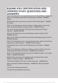 EQUINE ICEV CERTIFICATION 2025 VERIFIED STUDY QUESTIONS AND ANSWERS