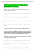 Biology 1111 Chapter 22 Questions and Correct Answers&period;