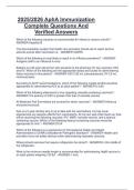 Package deal for  APhA Immunization  APhA Immunization Study Guide Questions And Verified Answers 2025&sol;2026