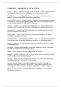 CRIMINAL LAW MPTC STUDY GUIDE