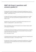 INMT 441 Exam 2 questions well answers graded A&plus;