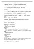 MPTC FINAL EXAM QUESTIONS & ANSWERS