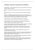 CRIMINAL LAW MPTC QUESTIONS & ANSWERS