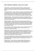 MPTC BRIDGE CRIMINAL LAW STUDY GUIDE