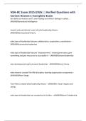 NEA-BC Exam 2025&sol;2026 &vert; &vert; Verified Questions with Correct Answers &vert; Complete Exam