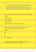 Fire Alarm Level II Actual Exam Preparation Newest  2025&sol;2026 Complete 100 Questions And Correct  Answers &lpar;Verified Answers&rpar;&vert;Already Graded A&plus;