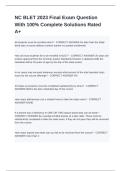 NC BLET 2023 Final Exam Question With 100&percnt; Complete Solutions Rated A&plus;