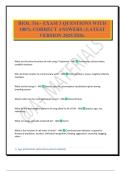 BIOL 316 - EXAM 3 QUESTIONS WITH 100&percnt; CORRECT ANSWERS &vert; LATEST VERSION 2025&sol;2026&period;