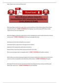 WGU-C706 Secure Software Design &lpar;Pre-Assessment&rpar;Exam With Comprehensive Questions exam with correct answers&period;