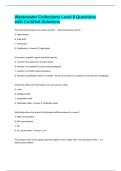 Wastewater Collections Level II Questions with Certified Solutions