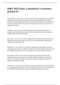 INMT 443 Exam 1 questions n answers graded A&plus;