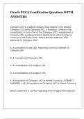 Oracle FCCS Certification Questions WITH ANSWERS