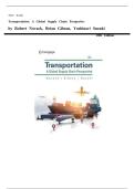 Test Bank for Transportation A Global Supply Chain Perspective&comma; 10th Edition Robert A&period; NovackBrian GibsonYoshinori Suzuki ISBN&semi;9780357908549 All Chapters Fully Covered &vert;&vert;NEWEST VERSION&vert;&vert;&period;