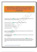 CHAPTER 4&colon; OPERATING SYSTEMS EXAM 2025&sol;2026 QUESTIONS AND ANSWERS