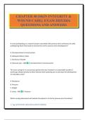 CHAPTER 48 &lpar;SKIN INTEGRITY & WOUND CARE&rpar;&period; EXAM 2025&sol;2026 QUESTIONS AND ANSWERS
