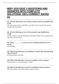MISY 5325 QUIZ 3 QUESTIONS AND ANSWERS WITH COMPLETE SOLUTIONS 100&percnt; CORRECT RATED A&plus;