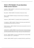 WGU C785 Module 5 Exam Questions With Correct Answers