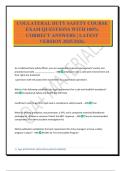 COLLATERAL DUTY SAFETY COURSE EXAM QUESTIONS WITH 100&percnt; CORRECT ANSWERS &vert; LATEST VERSION 2025&sol;2026&period;