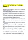 API 570 EXAM WITH 100&percnt; CORRECT ANSWERS 