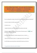 CNA PROMETRIC EXAM QUESTIONS WITH 100&percnt; CORRECT ANSWERS &vert; LATEST VERSION 2025&sol;2026&period;